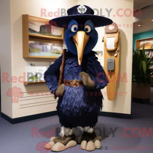 Navy Kiwi maskot kostume...