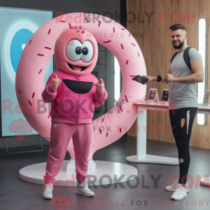 Postava maskota Pink Donut...