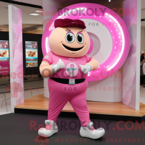 Pink Donut mascot costume...