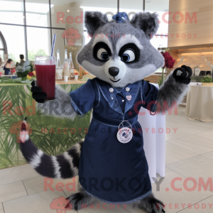 Navy Vaskebjørn maskot...