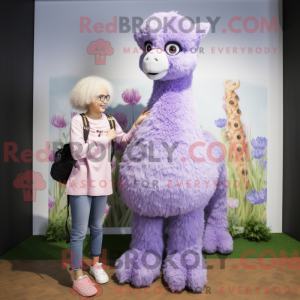 Lavender Alpaca mascot...