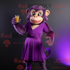 Purple Monkey maskot...