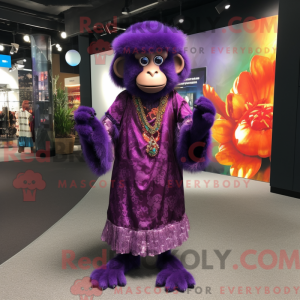 Postava maskota Purple...