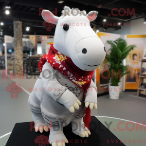 Hvid Tapir maskot kostume...