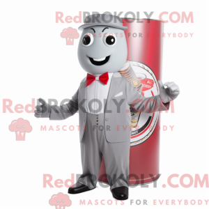 Grey Soda Can maskot...