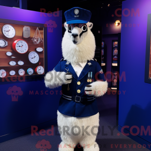 Navy Llama mascot costume...