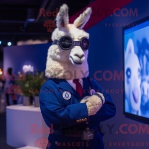 Navy Llama mascot costume...