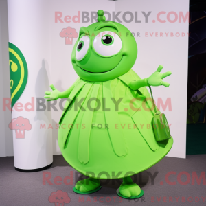 Lime Green Ray mascot...