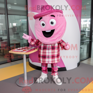 Pink Pizza Slice mascot...