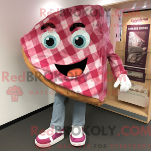 Pink Pizza Slice mascot...