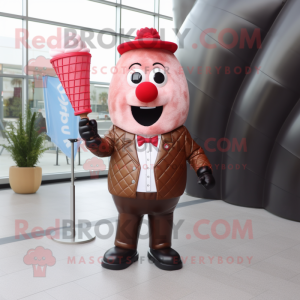 Red Ice Cream Cone maskot...