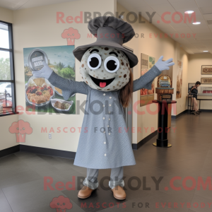 Postava maskota Grey Pizza...