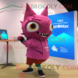 Magenta Tuna mascot costume...