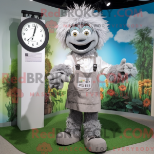 Gray Scarecrow mascot...