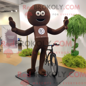 Brun Unicyclist maskot...