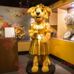 Gold Dog maskot...