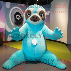 Cyan Faultier Maskottchen...