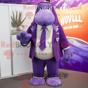 Purple Walrus mascot...