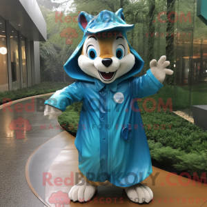 Cyan Chipmunk mascot...