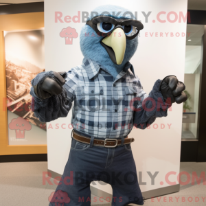 Black Hawk mascot costume...