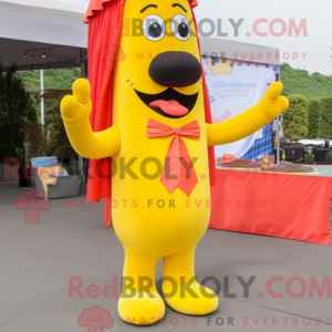 Gule Hot Dogs maskot...