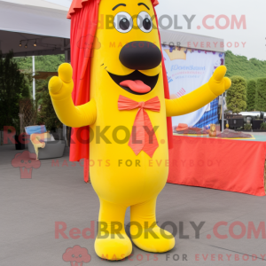 Yellow Hot Dogs mascot...