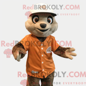 Rust Meerkat mascot costume...