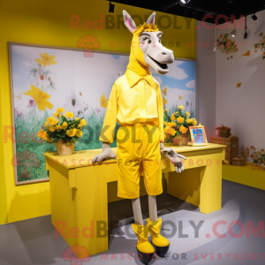 Yellow Donkey mascot...