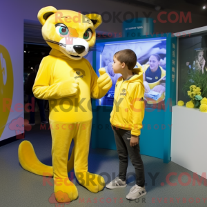 Lemon Yellow Puma mascot...