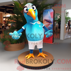 Sky Blue Toucan mascot...