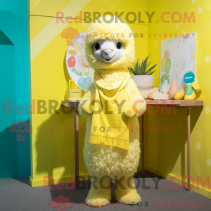 Citrongul Alpaca maskot...