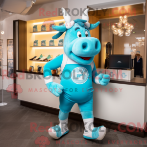 Postava maskota Cyan Beef...