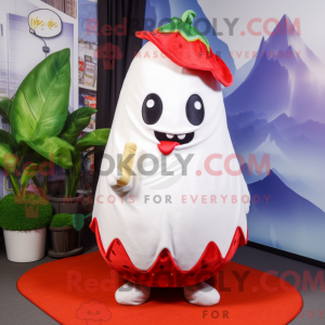 White Strawberry mascot...