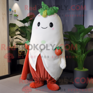 White Strawberry mascot...