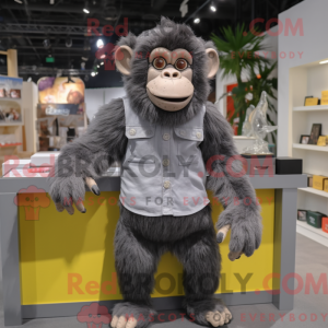 Gray Chimpanzee mascot...