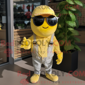 Lemon Yellow Apple mascot...