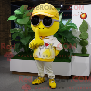 Lemon Yellow Apple mascot...