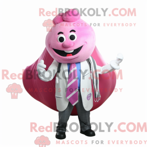 Pink Onion mascot costume...