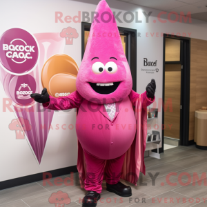 Pink Onion mascot costume...