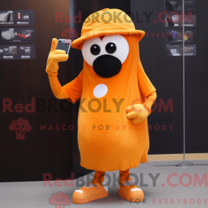 Orange Phone Maskottchen...