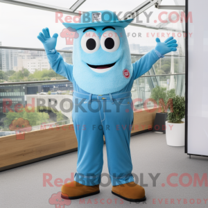 Postava maskota Sky Blue...