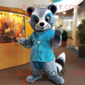 Sky Blue Civet maskot...