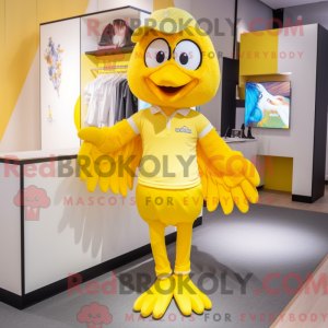Lemon Yellow Eagle mascot...