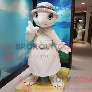 White Sea Turtle mascot...