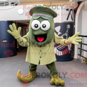 Olive Kraken mascot costume...