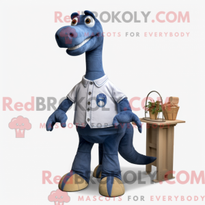 Navy Diplodocus maskot...