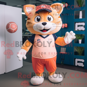 Peach Cat Maskottchen...