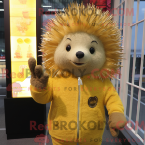 Gold Porcupine mascot...