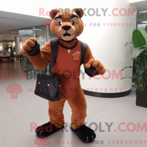Rust Panther mascot costume...