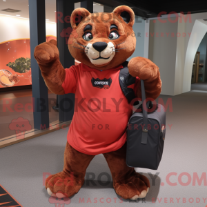 Rust Panther mascot costume...